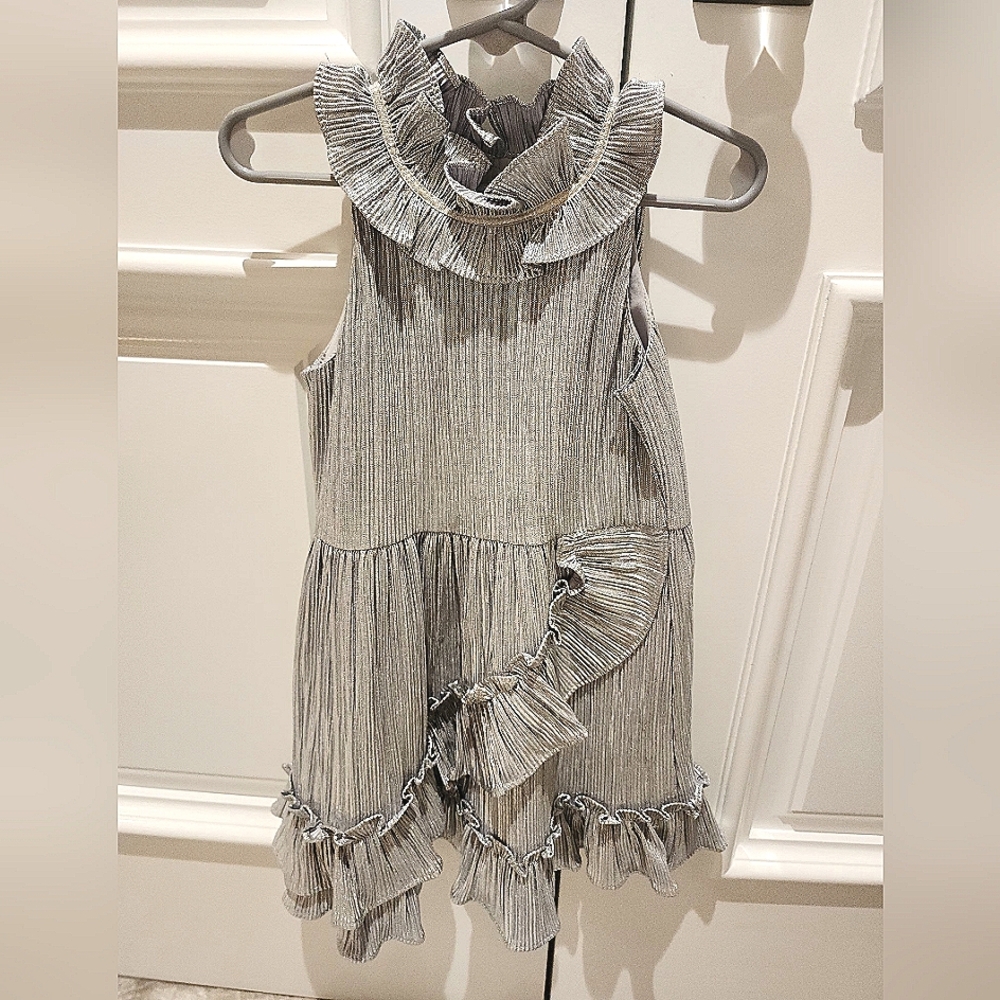 Janie and Jack Silver Dress
